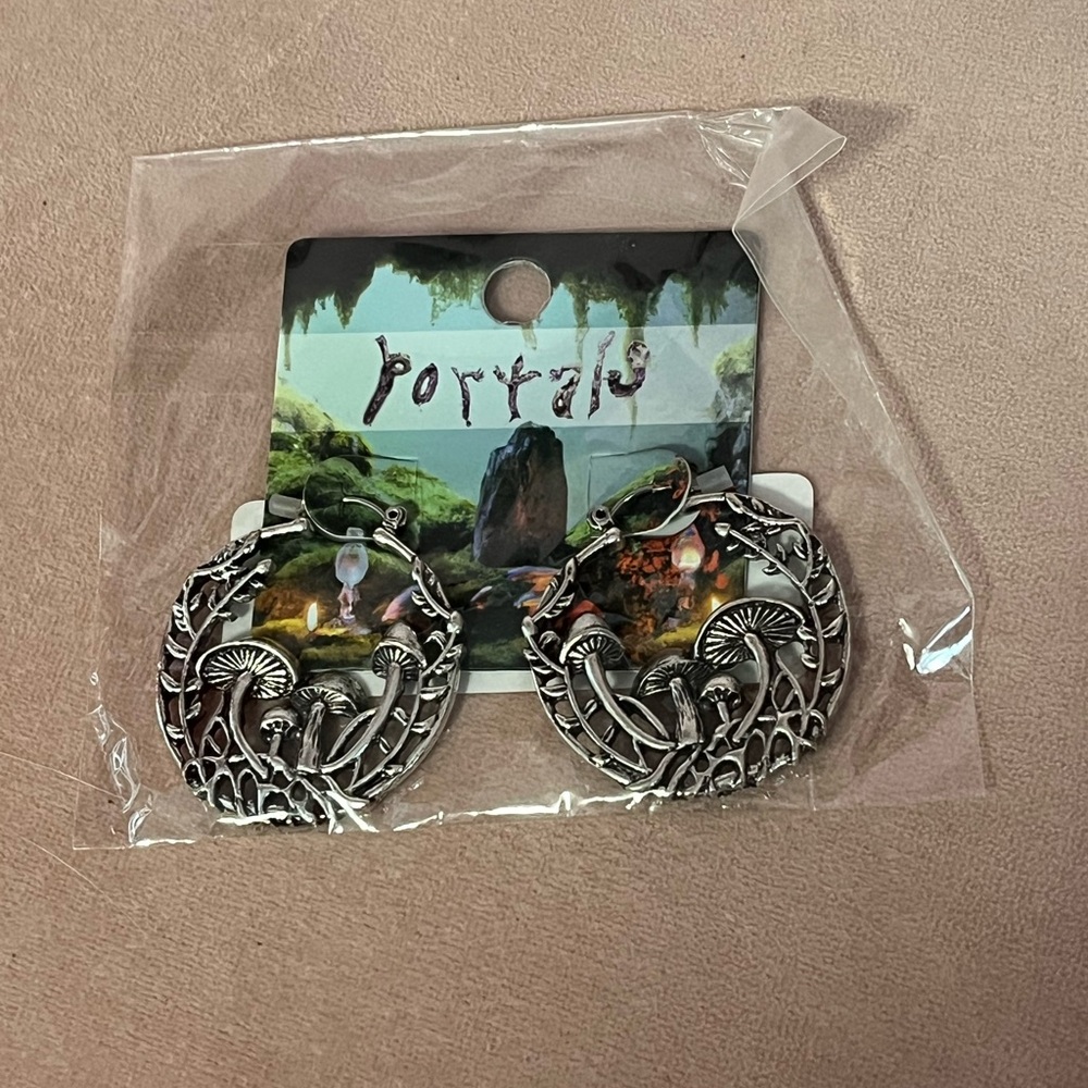 Melanie Martinez PORTALS Mushroom Hoop Earrings 🍄